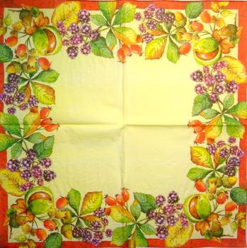 037 Beeren - 3-lagig (gelb)